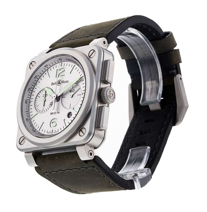 Bell and Ross BR03-94 Chronograph BR0394-GR-ST/SCA